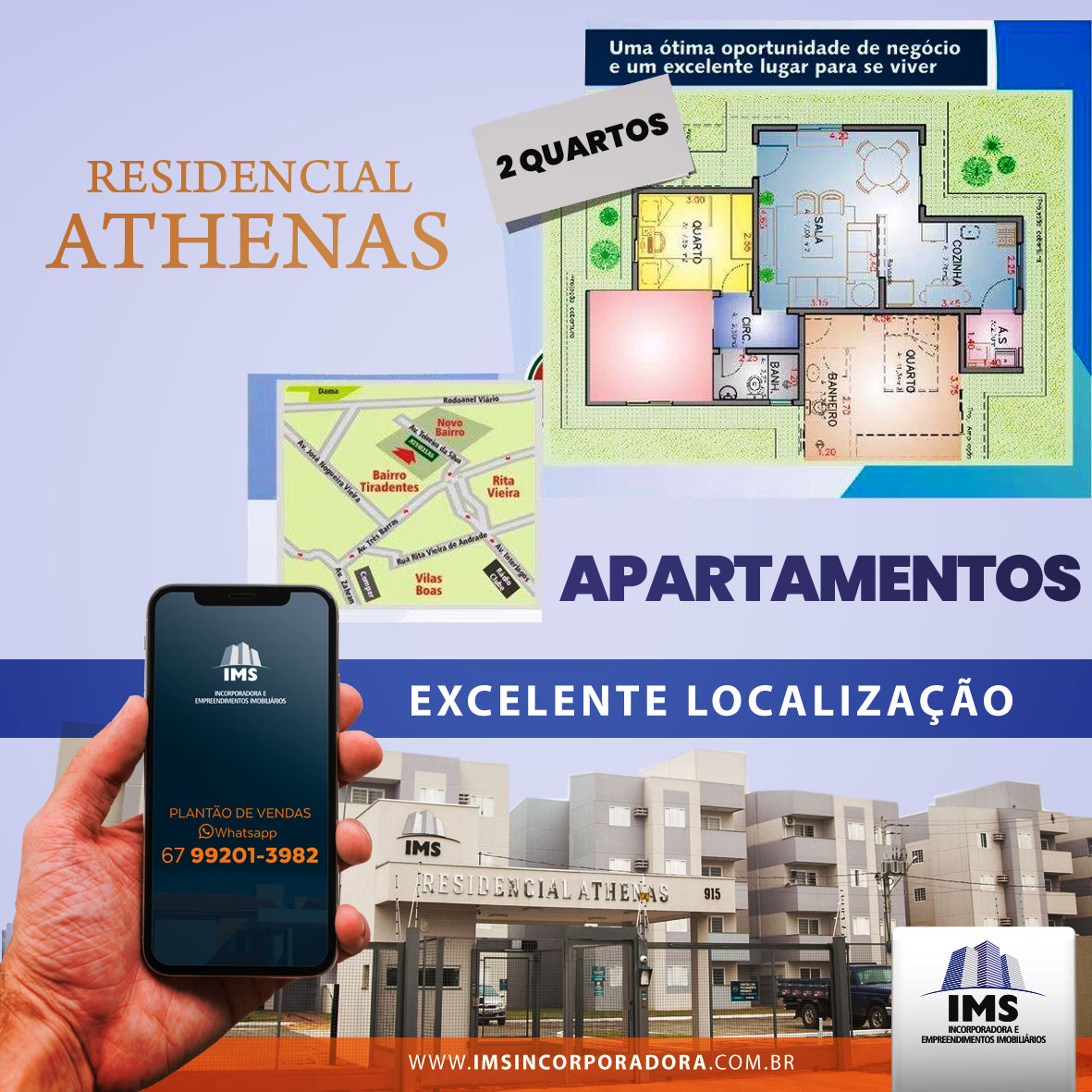 Apartamento de 2 quartos